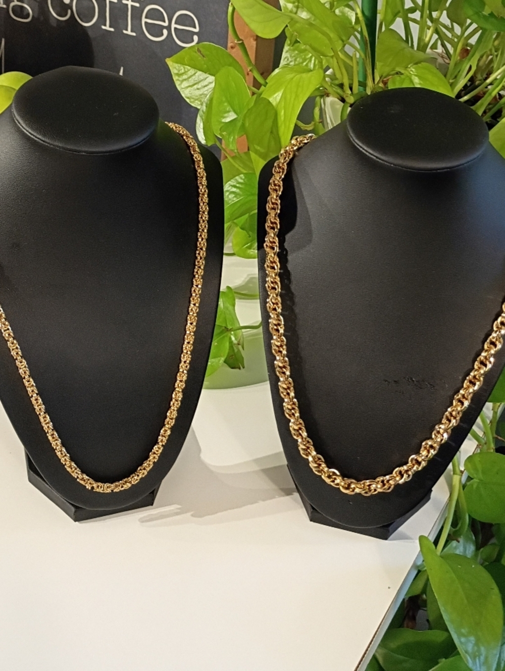 Classic Gold Tone Rope Chain Necklace - Women's Jewelry - Picture 3 of 7